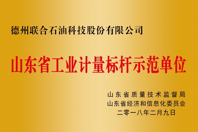 山東省工業(yè)計(jì)量標(biāo)桿示范單位